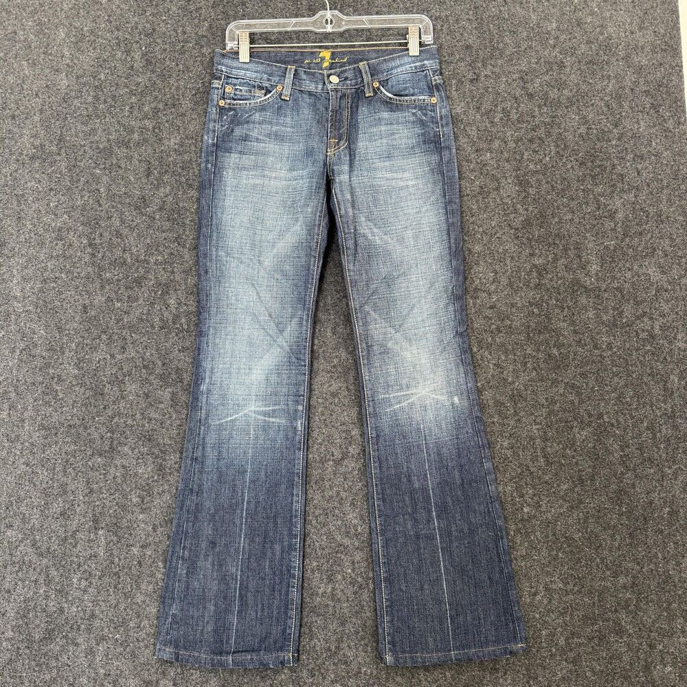 7 For All Mankind Women's Boot Cut Jeans size 27 Inseam 31”